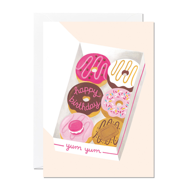 Ricicle Cards Birthday Doughnuts Card