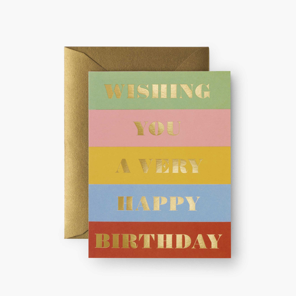 Rifle Paper Co. Birthday Wishes Card