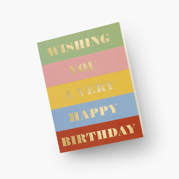 Rifle Paper Co. Birthday Wishes Card