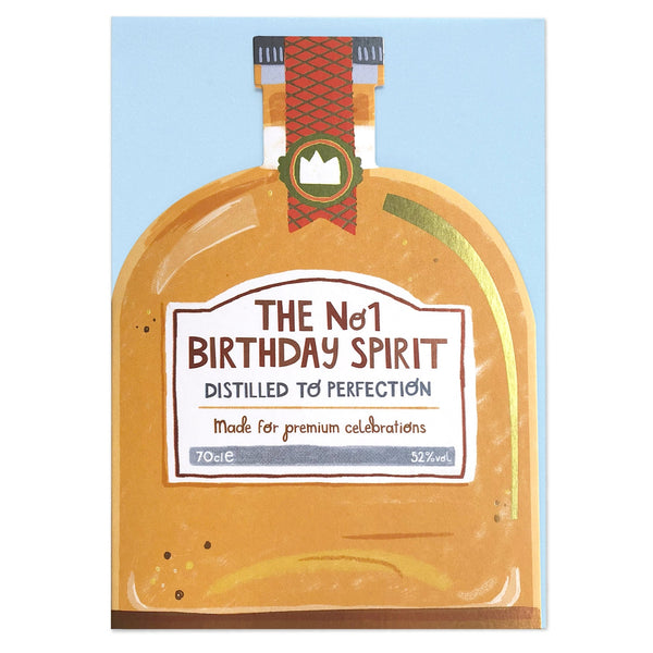 Raspberry Blossom No1 Birthday Spirit Card