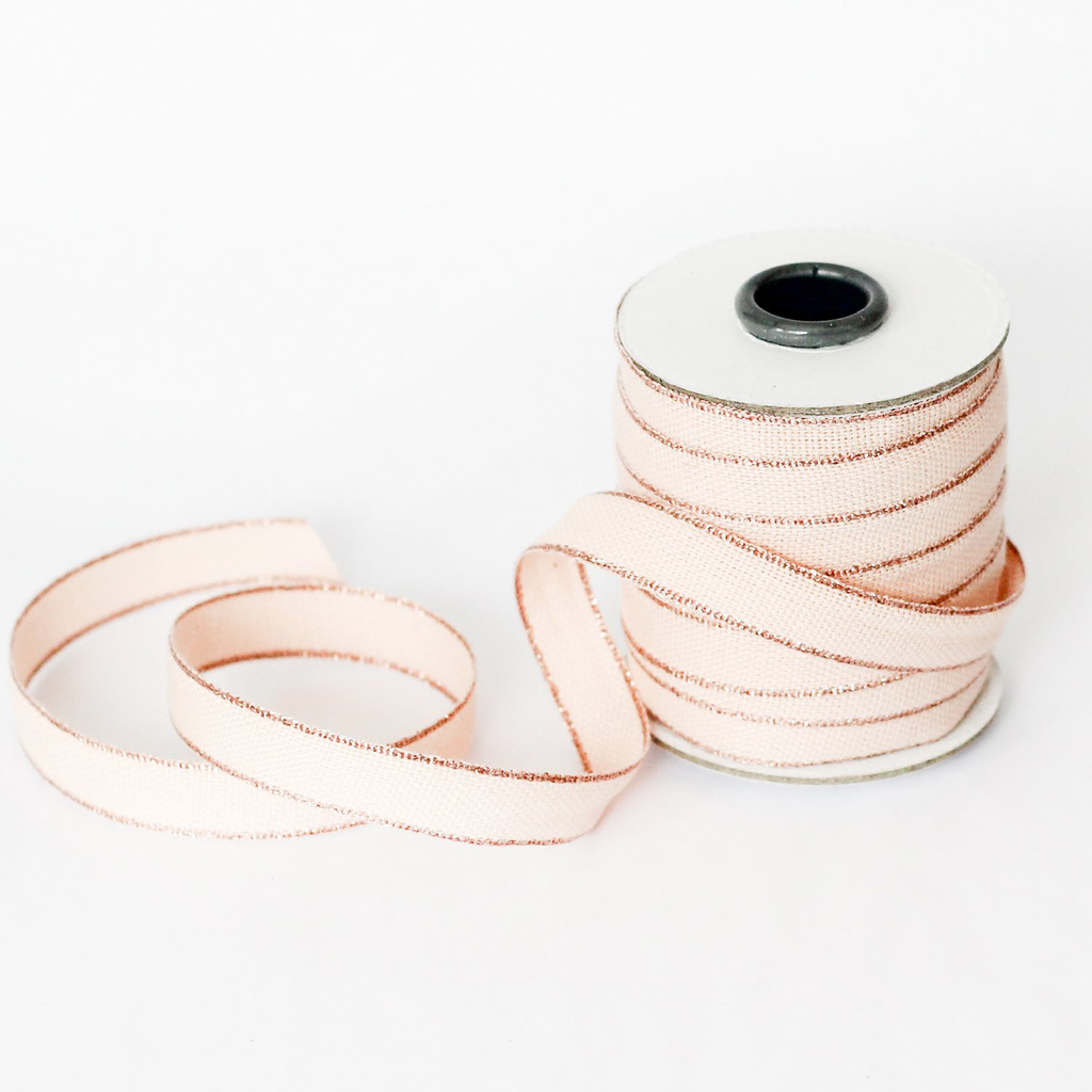 Studio Carta Drittofilo Cotton Ribbon - Blush & Rose Gold