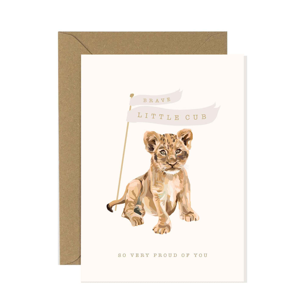 Sirocco Design Brave Little Cub Card