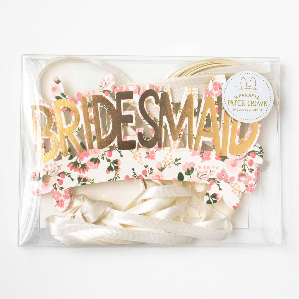 The First Snow Bridesmaid Crown Box Set of 6