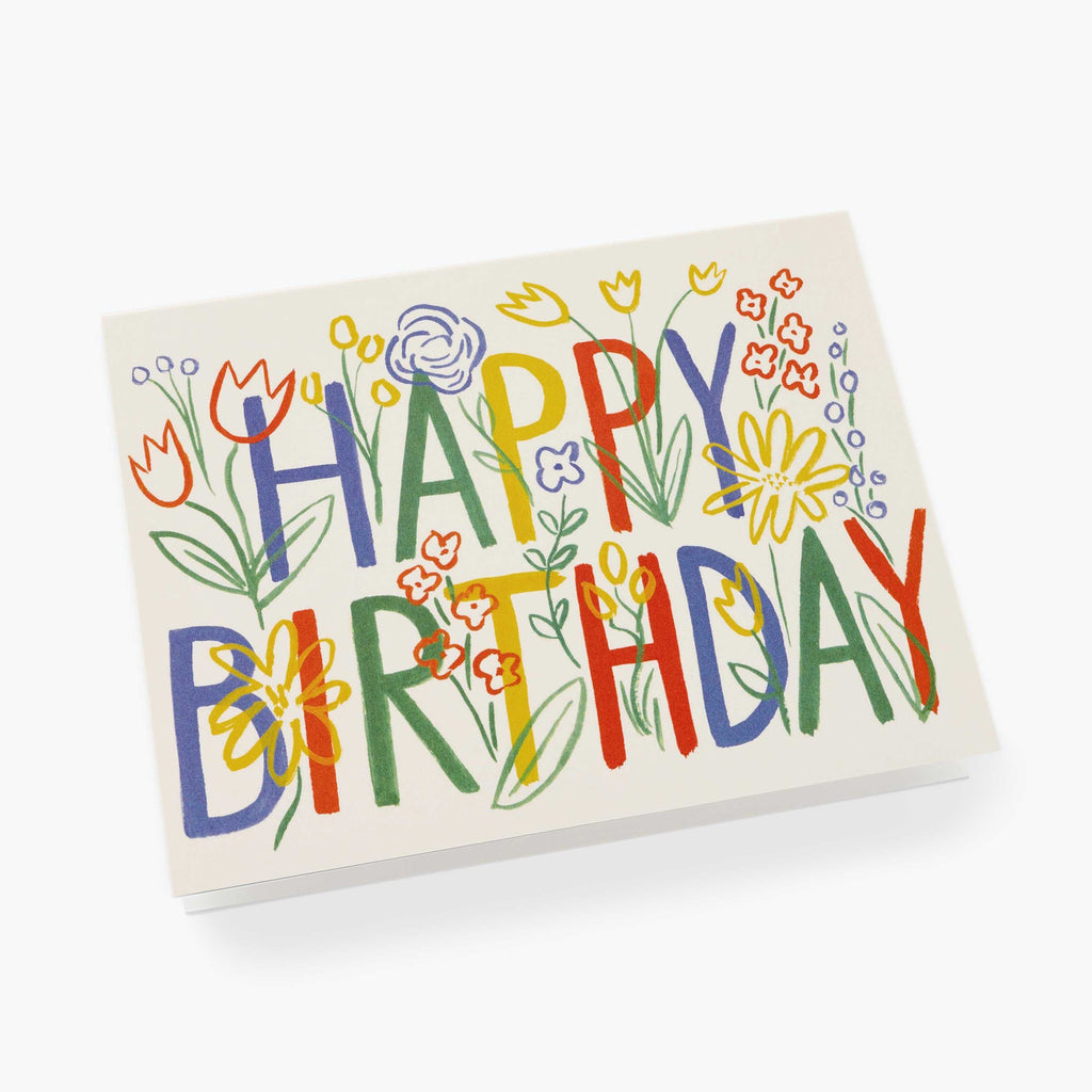 Rifle Paper Co. Brushstroke Birthday Card