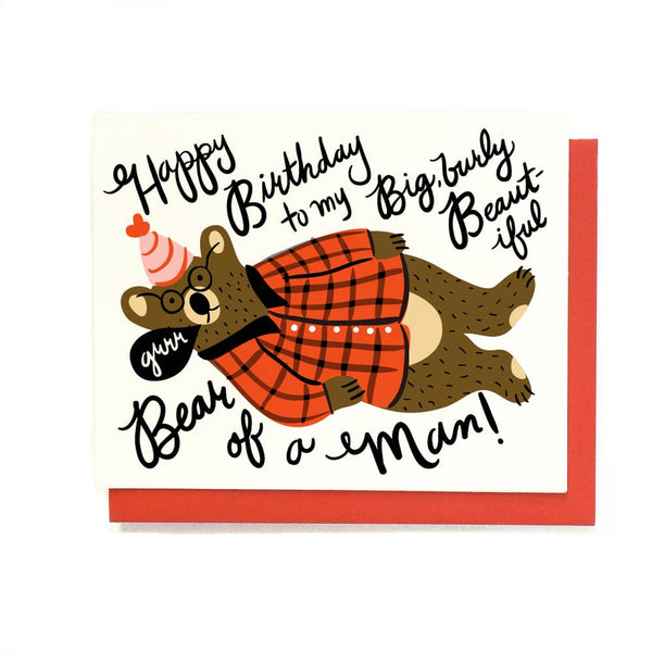Little Low Burly Birthday Man Card