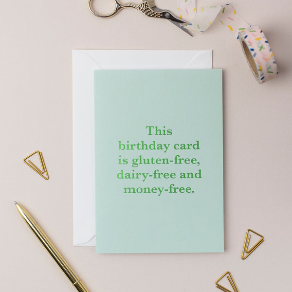 Ricicle Cards Money-Free Birthday Card