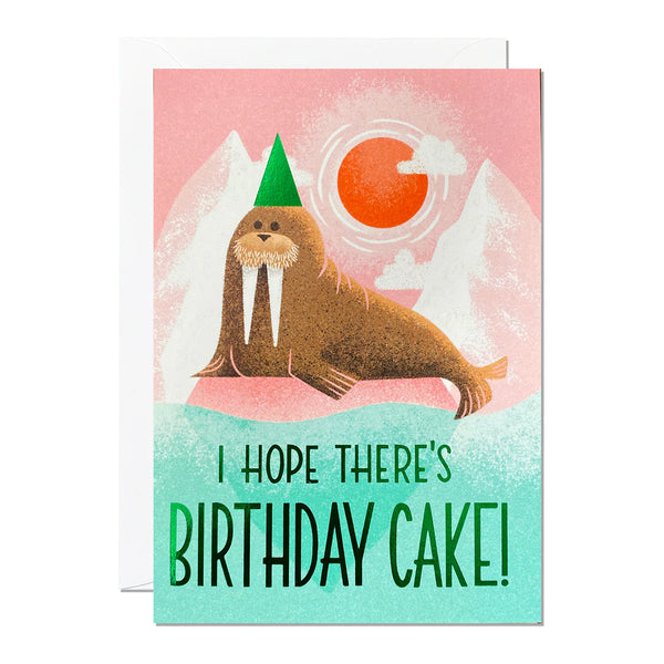 Ricicle Cards Birthday Walrus Card