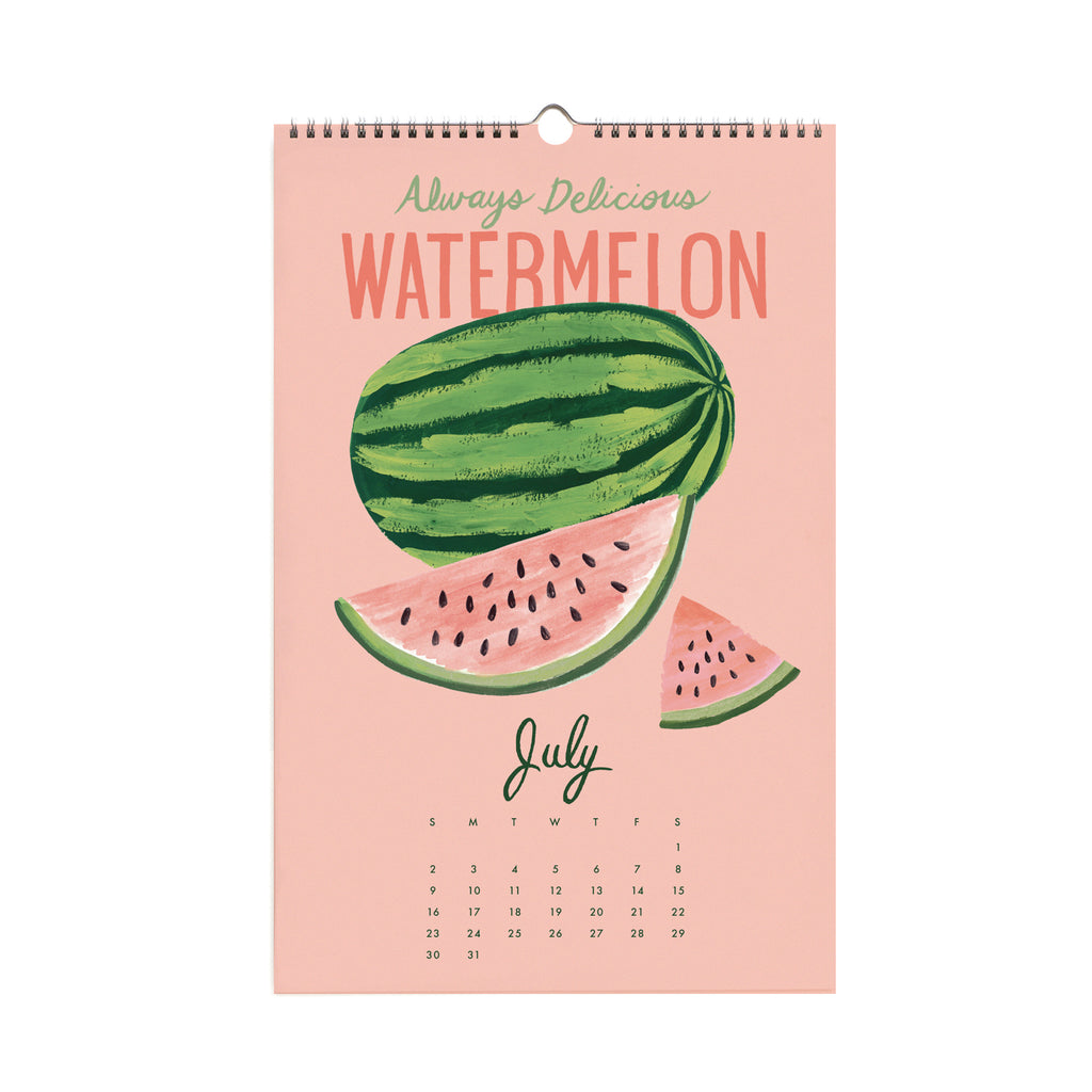 Rifle Paper Co. 2023 Appointment Wall Calendar - Fruit Stand