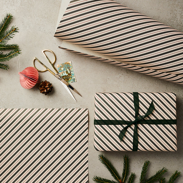 Katie Leamon Christmas Stripe Christmas Gift Wrap