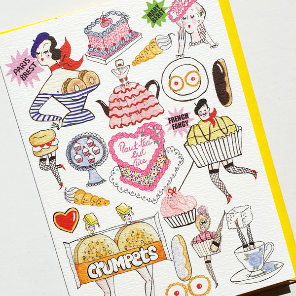 Andrea Kett Carry On Cake Shop Birthday Card