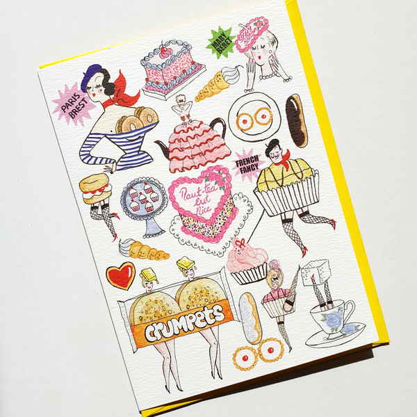 Andrea Kett Carry On Cake Shop Birthday Card