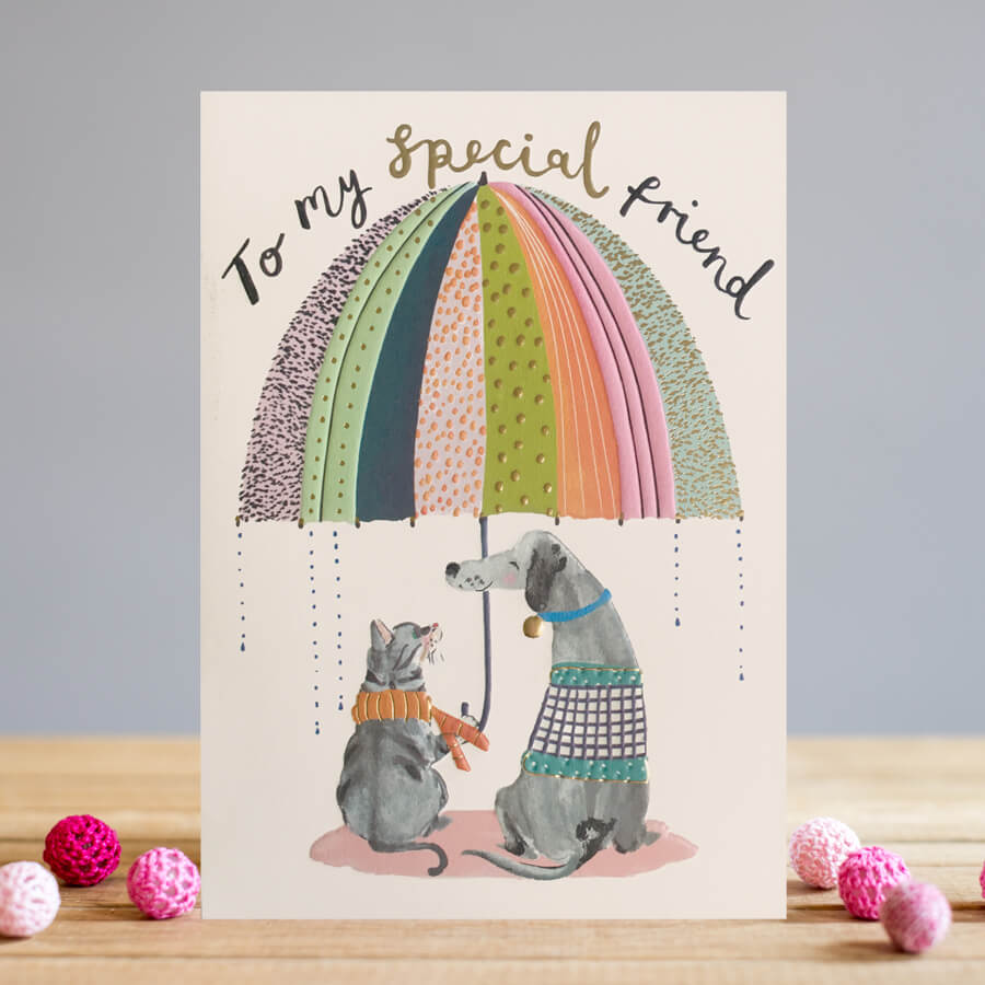 Louise Tiler Cat & Dog Friends Birthday Card