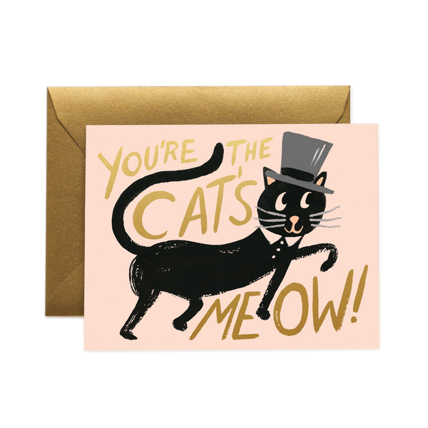 Rifle Paper Co. Cat' Meow Card (Peachy)