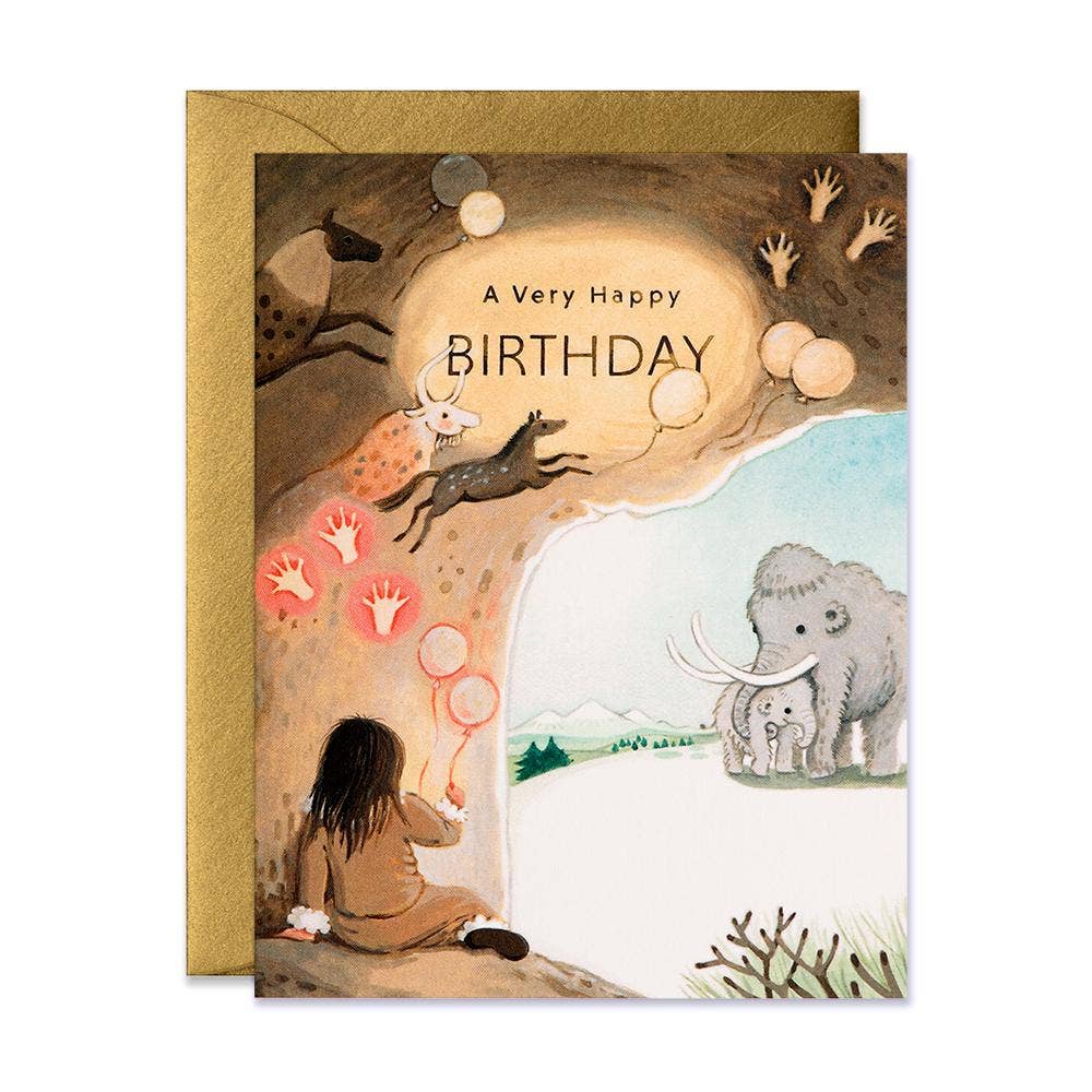 JooJoo Paper Caveman Birthday Card