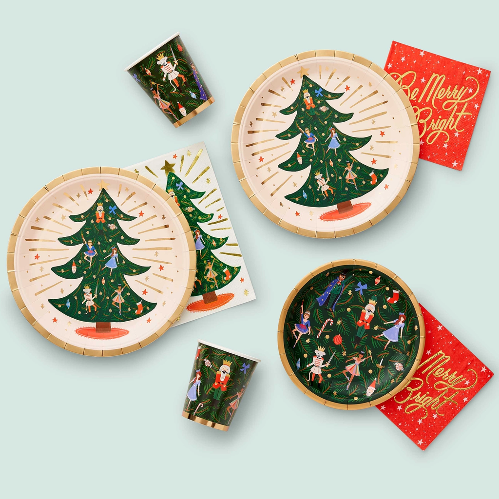 Rifle Paper Co. Holiday Large Plates - Nutcracker