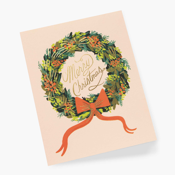 Rifle Paper Co. Christmas Wreath Christmas CARD SET