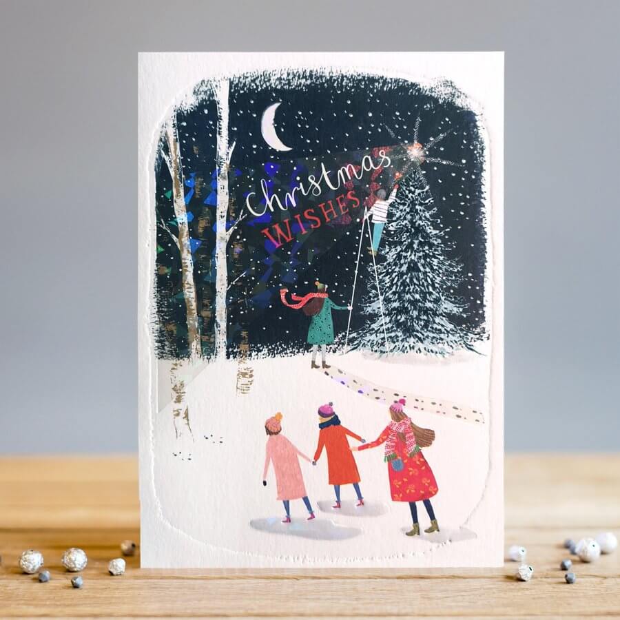 Louise Tiler Christmas Wishes Tree Card