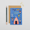 Mifkins Circus Tricks Birthday Card