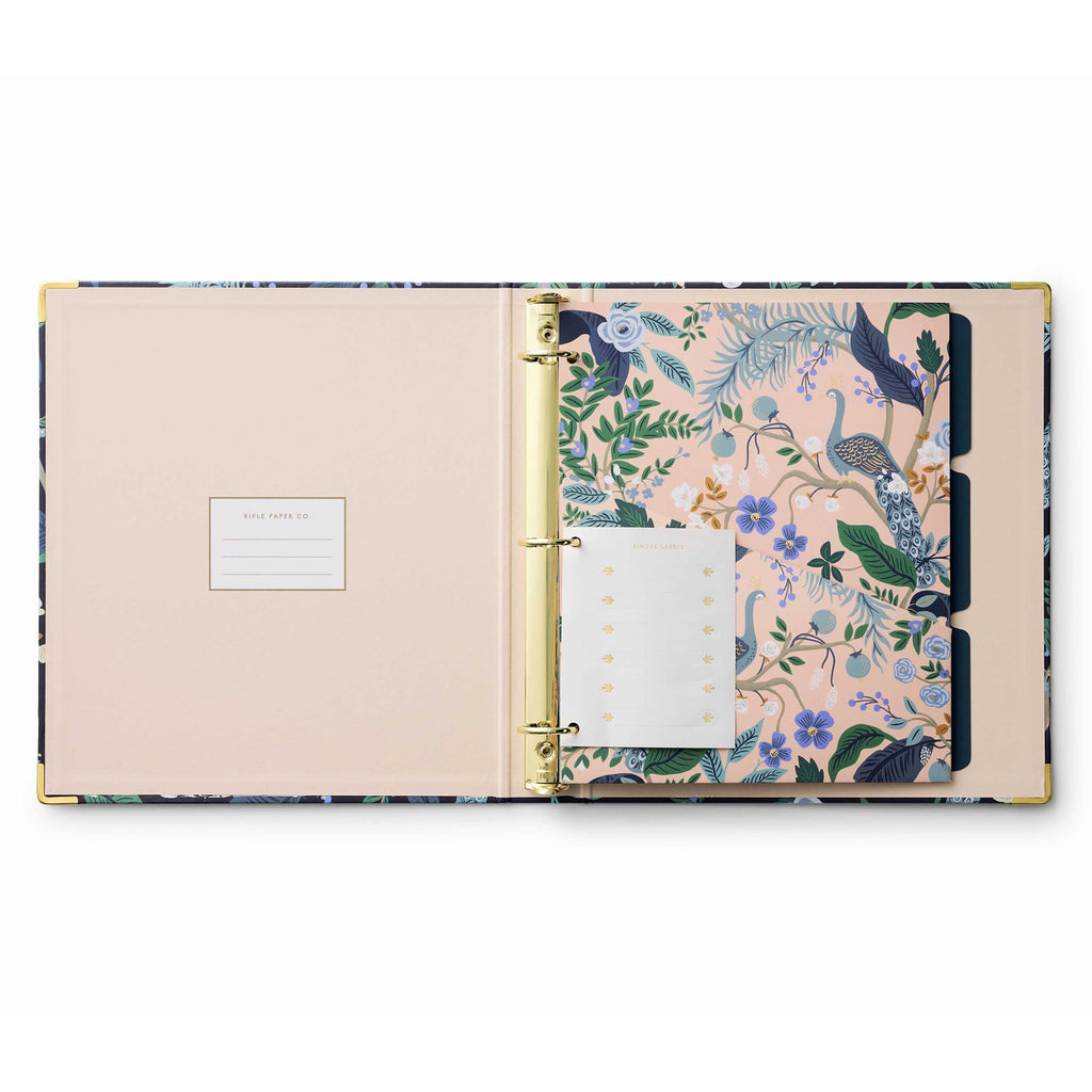 Rifle Paper Co. Classic Binder - Peacock