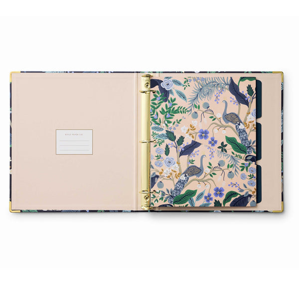 Rifle Paper Co. Classic Binder - Peacock