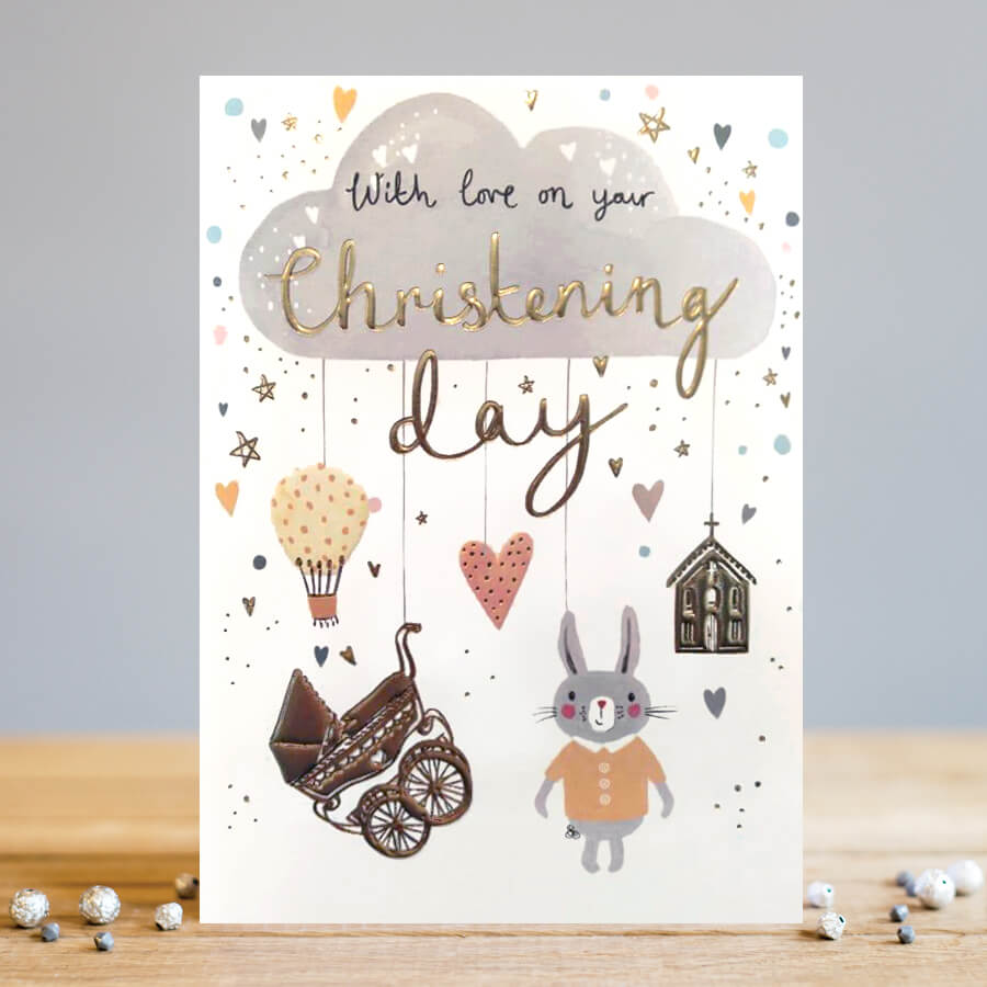 Louise Tiler Cloud Christening Baby Card