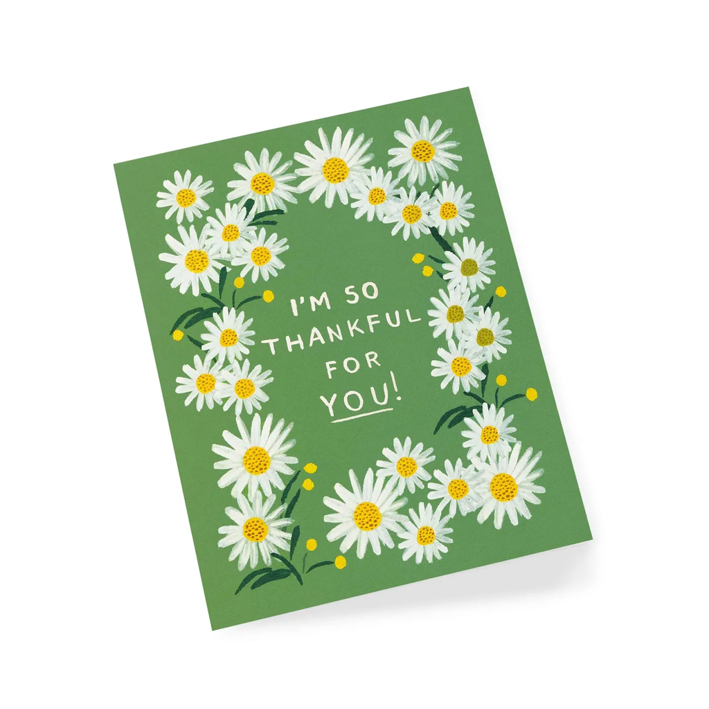 Rifle Paper Co. Daisies Thankful Greeting Card