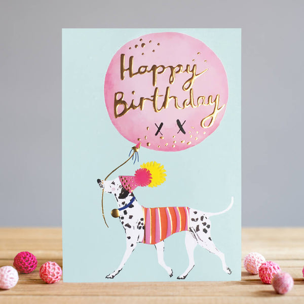 Louise Tiler Happy Birthday Dalmatian Card