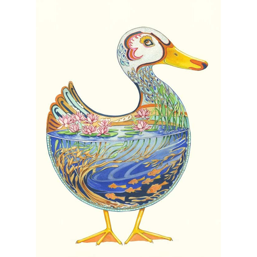 The DM Collection Duck In A Pond Card
