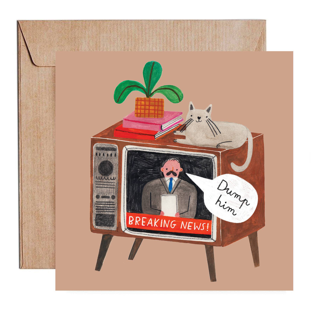 Daria Solak Illustrations - DUMP HIM Card