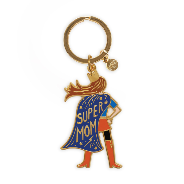 Rifle Paper Co. Super Mom Enamel Keychain