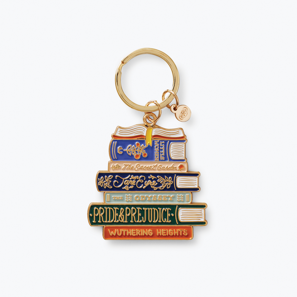 Rifle Paper Co. Enamel Keychain - Book Club