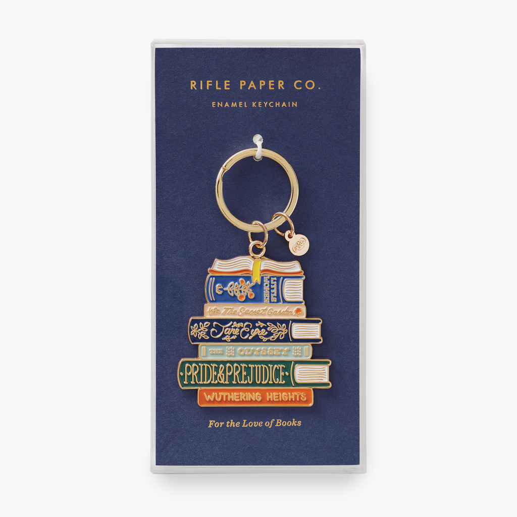Rifle Paper Co. Enamel Keychain - Book Club