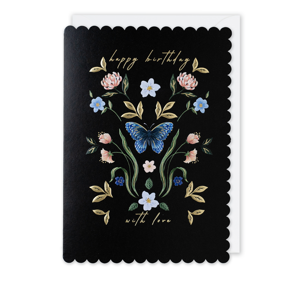 Meraki Butterfly Birthday Card