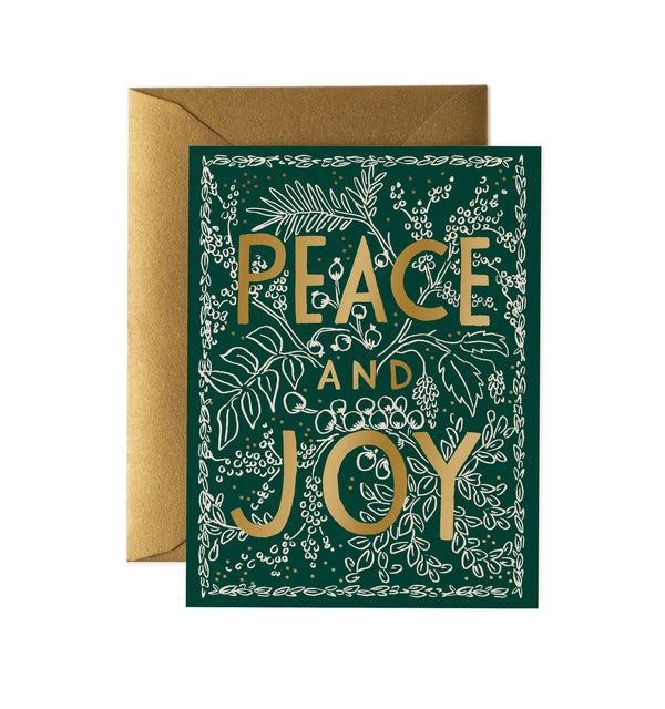 Rifle Paper Co. Evergreen Peace Christmas Card