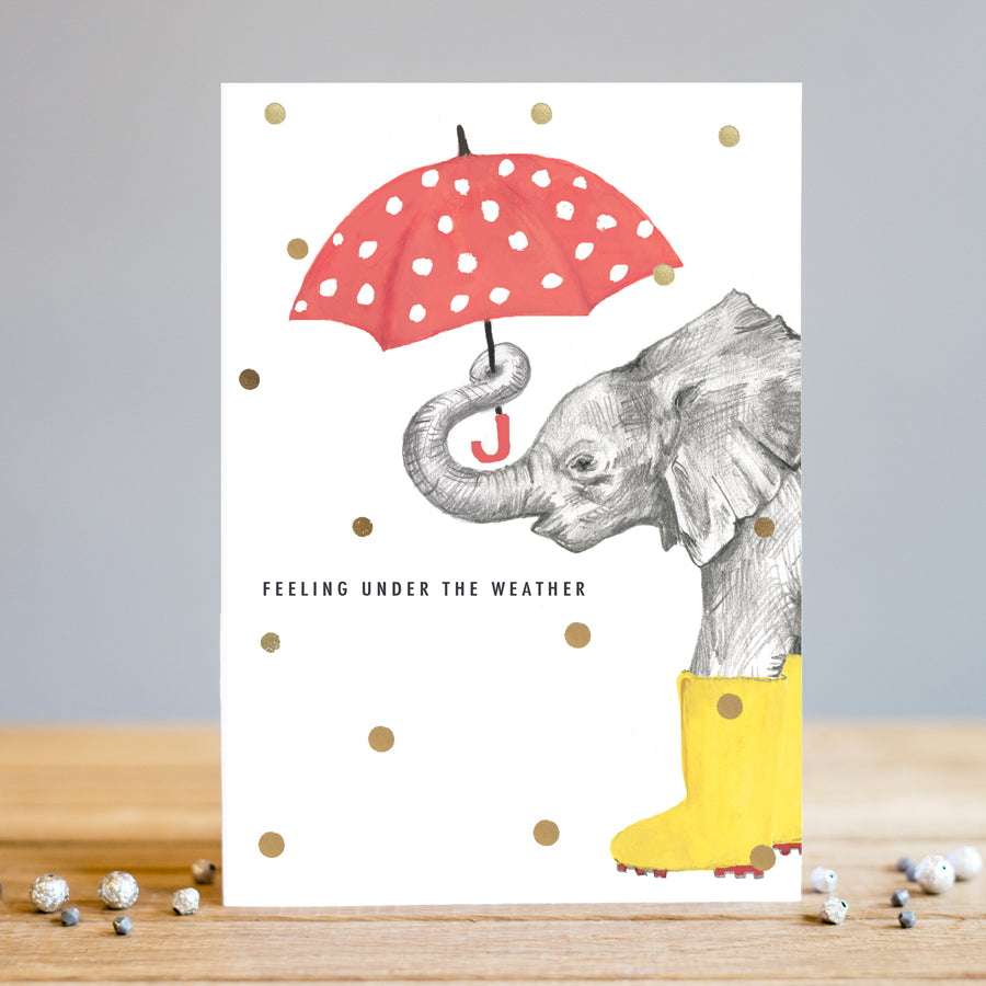 Louise Tiler Elephant Card | Under The Weather Card