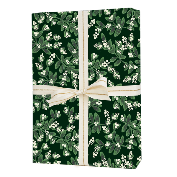 Rifle Paper Co. Evergreen Mistletoe Christmas Gift Wrap