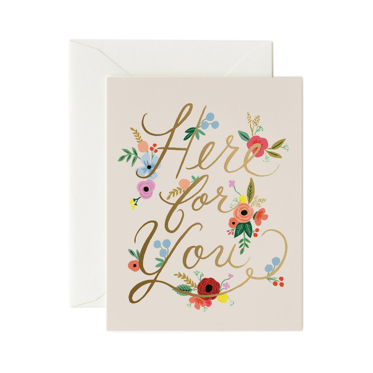 Rifle Paper Co. Here For You Sympathy Card– The Paper Parlour