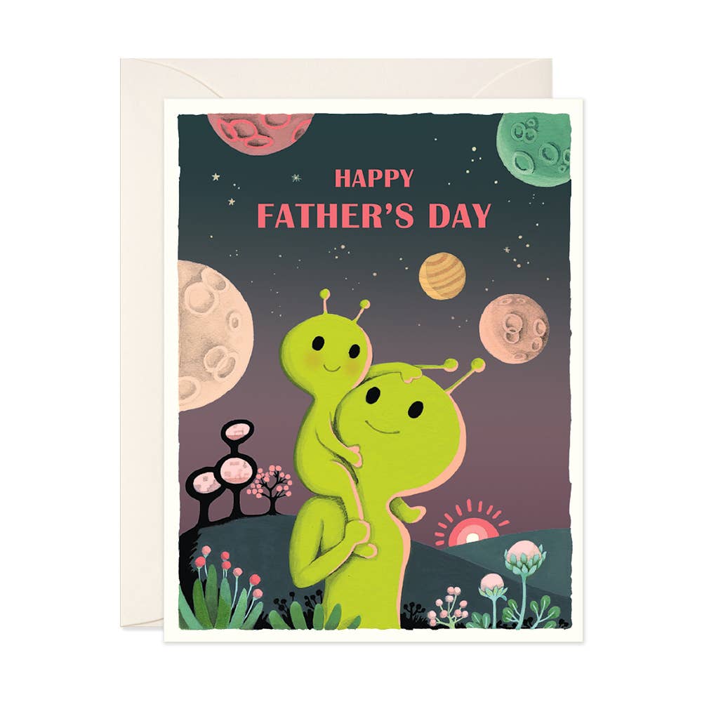 JooJoo Paper Father's Day Aliens Card