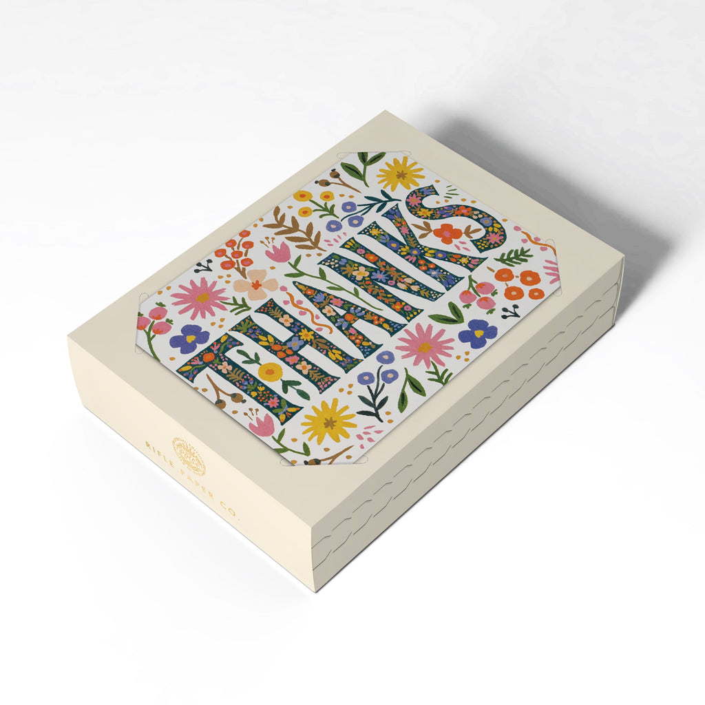 Rifle Paper Co. Floral Thanks Card SET
