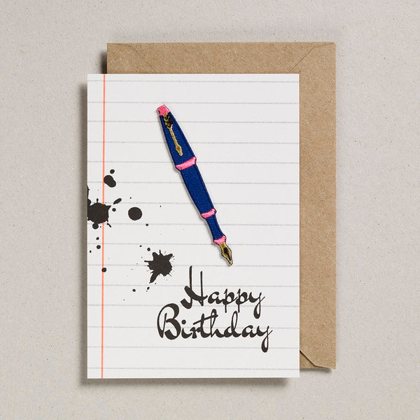 Petra Boase Fountain Pen Birthday Card