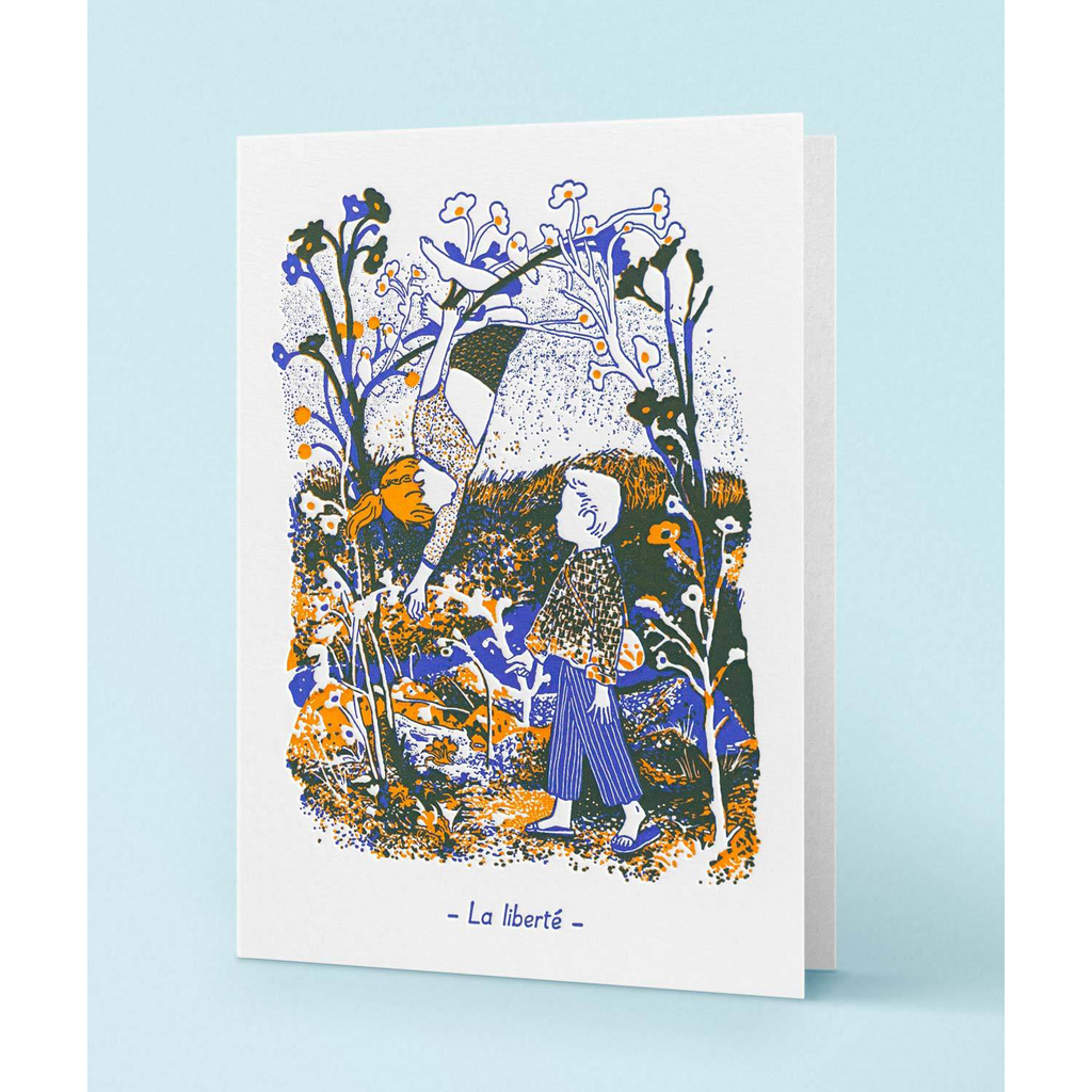 LETTERPRESS DE PARIS LA LIBERTÉ Card