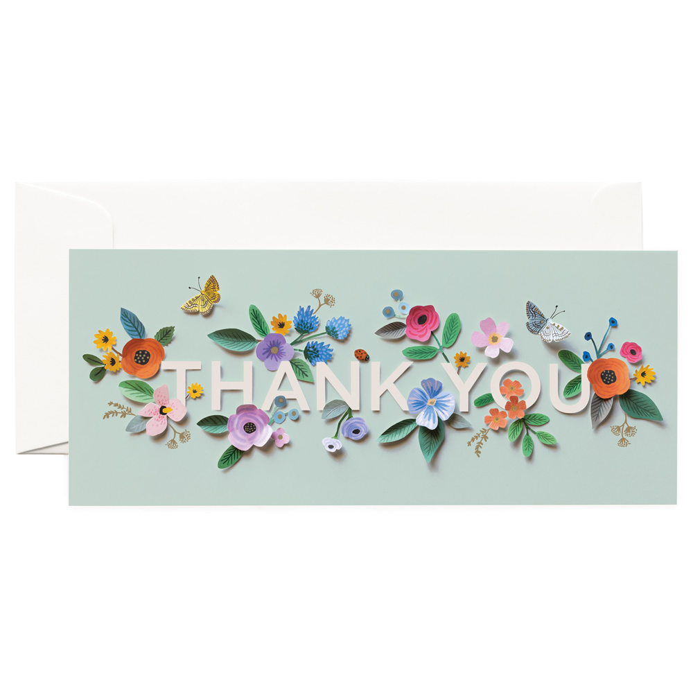 Rifle Paper Co. Cut Paper Thank You Card No. 10