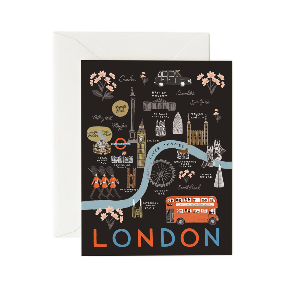 Rifle Paper Co. London Map Card