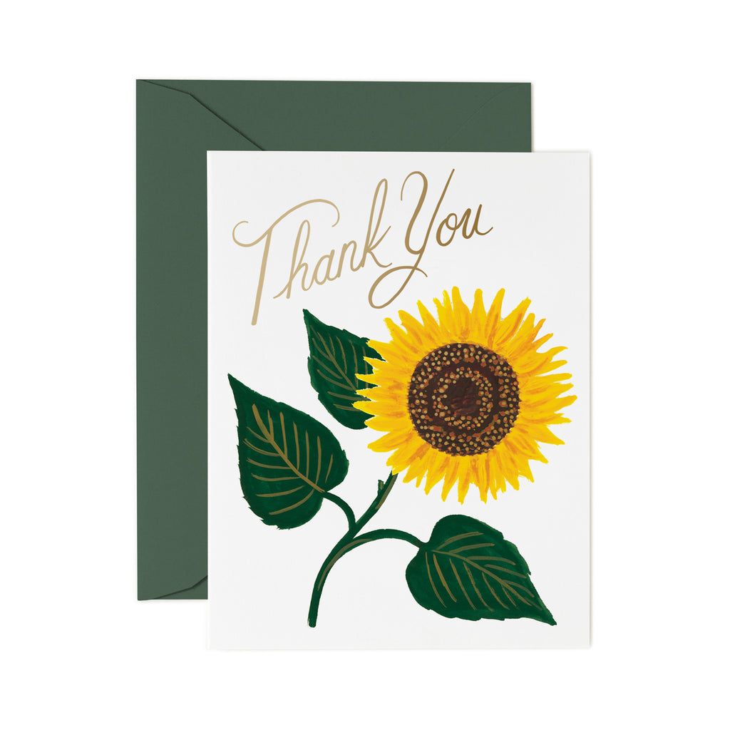 Rifle Paper Co. Sunflower Thank You Card