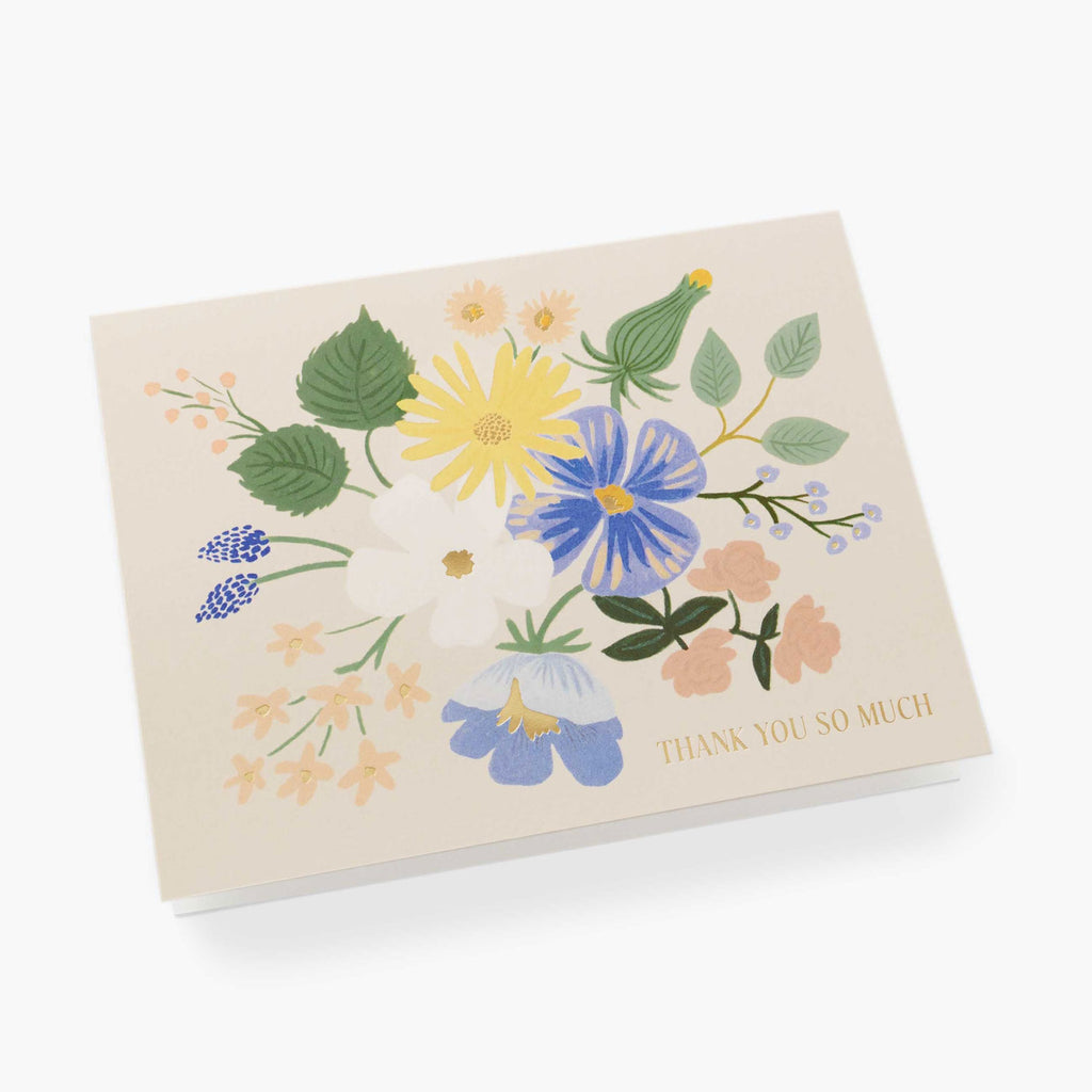 Rifle Paper Co. Garden Party Blue Thank You Card