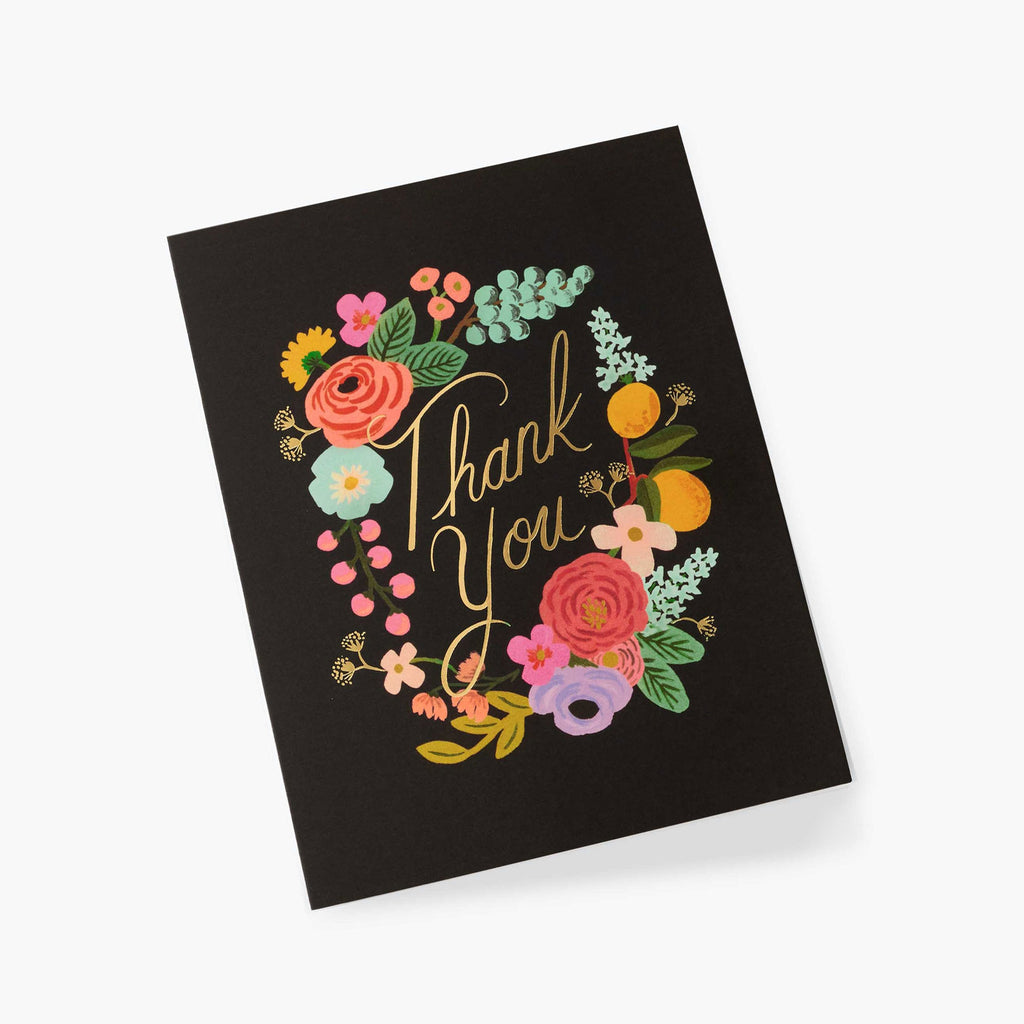 Rifle Paper Co. Garden Party Wreath Thank You Card SET