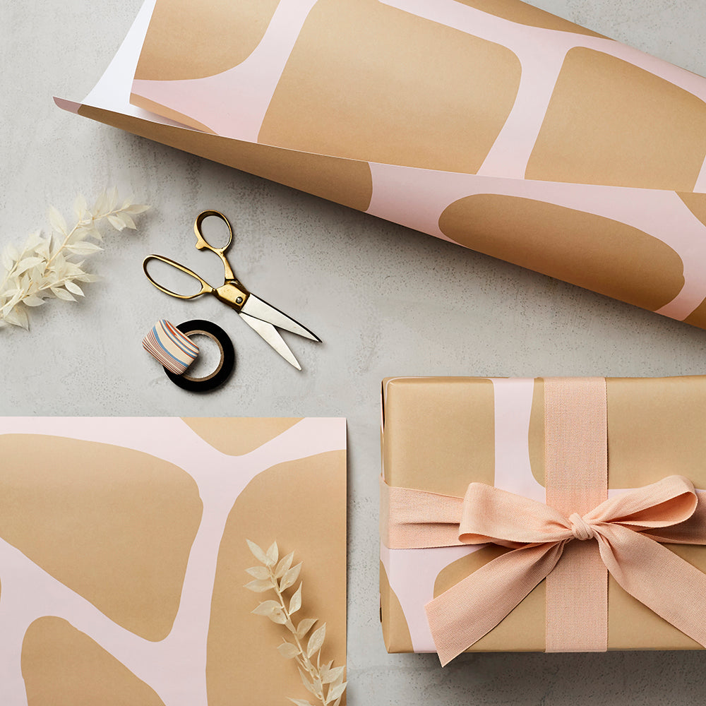 Katie Leamon Giraffe Gift Wrap