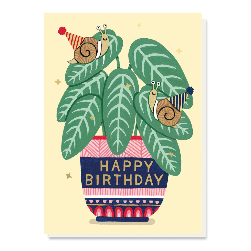 Stormy Knight Birthday Snails Card