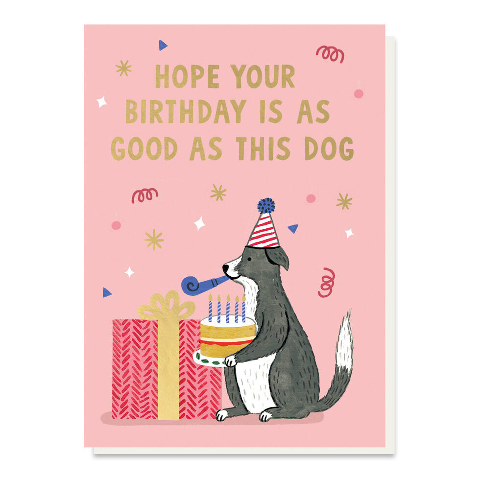 Stormy Knight Good Dog Birthday Card