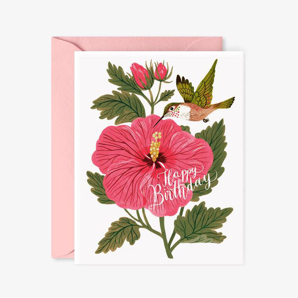 Oana Befort Hummingbird Birthday Card